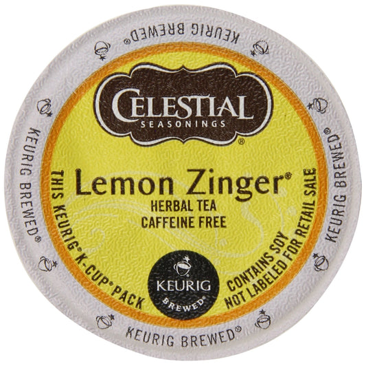 Celestial Seasonings Lemon Zinger Herbal Tea, 24 Count