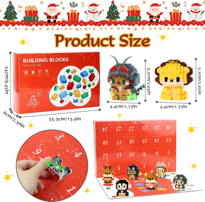 Mini Building Block Sets - 24 Animal Pack | Perfect Easter Egg Fillers & Party Favors for Kids Ages 6+