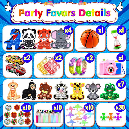Skiennix 320PCS Party Favors - Fun Easter Egg Fillers & Fidget Toys for Kids | Classroom Prizes & Pinata Stuffers