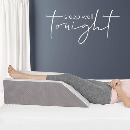 Kölbs Single Leg Elevation Pillow - Stylish Jacquard Cover for Post-Surgery Ankle & Knee Support