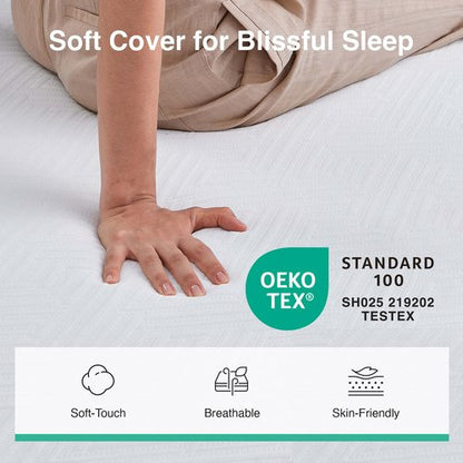 Novilla King Size Mattress 10 Inch, Gel King Memory Foam Mattress in a Box with Comfort Foam for Pressure Relief & Body Support & Cool Night Sleep, CertiPUR-US Certified