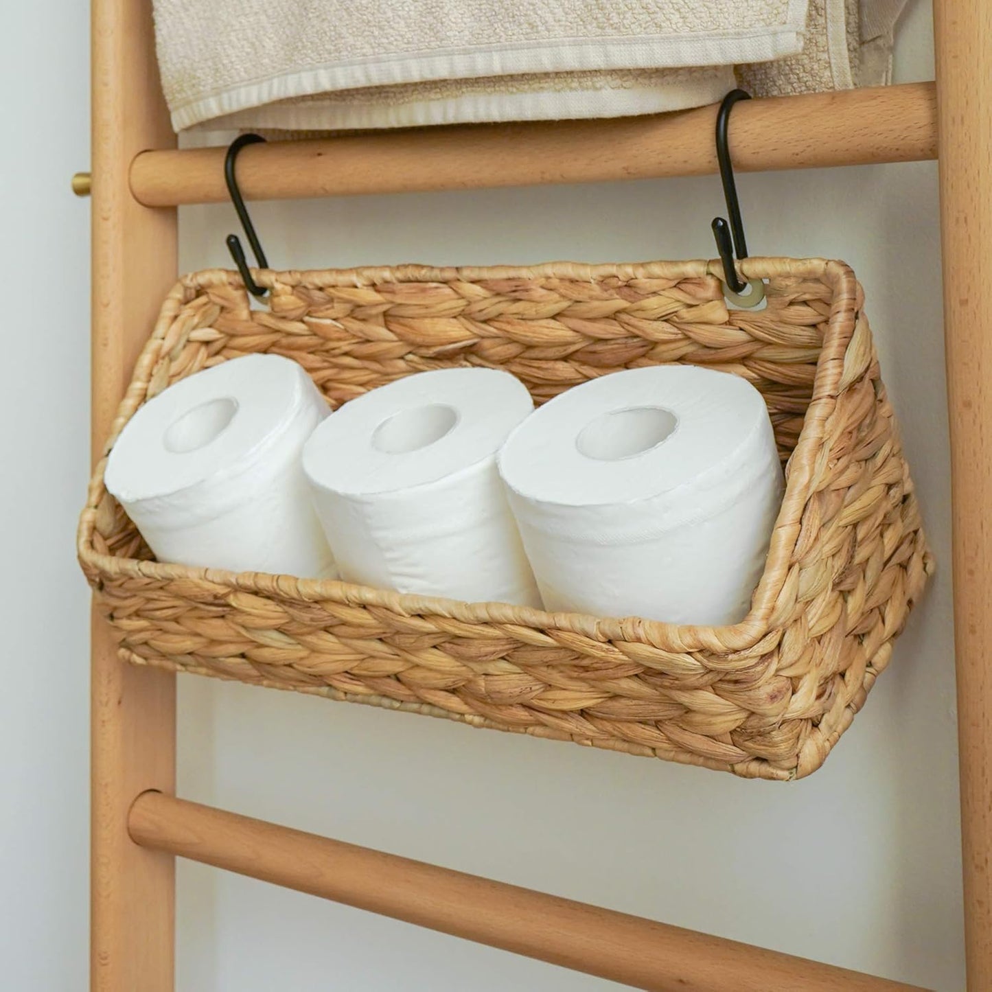 StorageWorks Hand-Woven Storage Baskets Set - Stylish Organization Bins for Home Decor