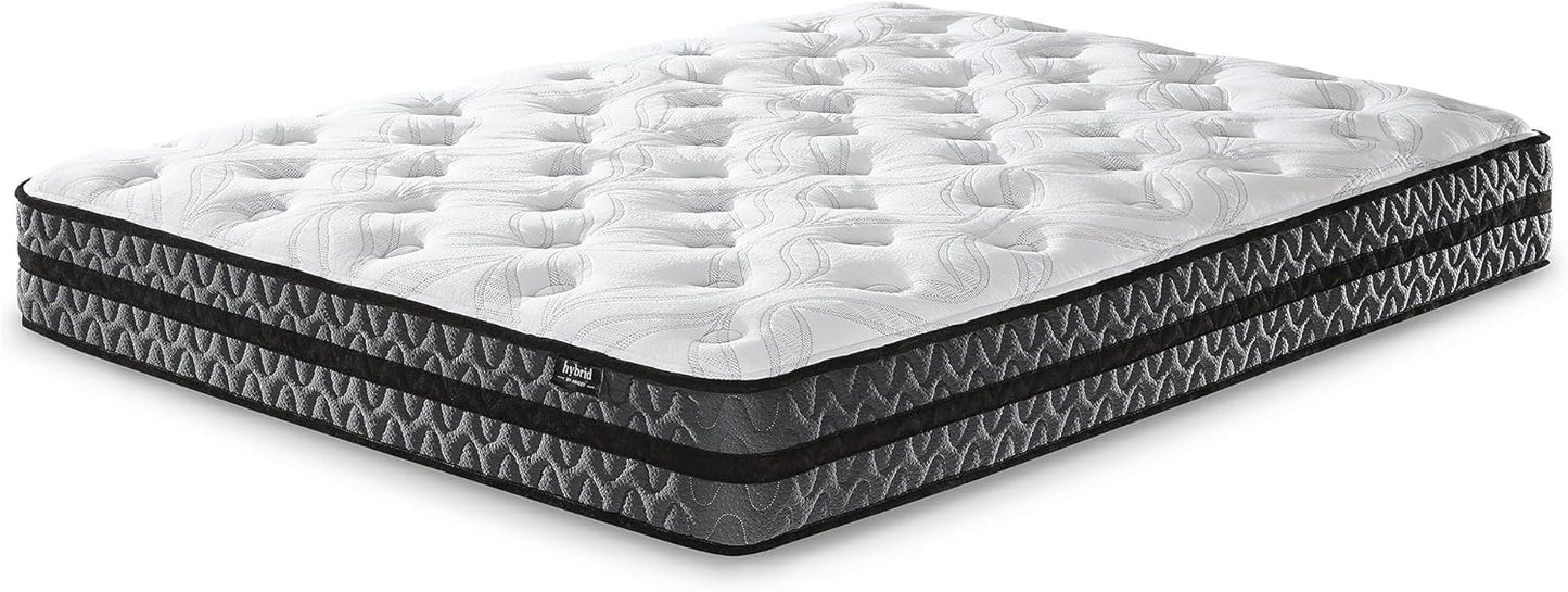 Signature Design by Ashley 10-Inch Hybrid Gel Memory Foam Mattress - Pressure Relief & Lumbar Support, Full Size