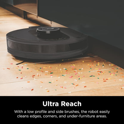 Shark AV2501S AI Ultra Robot Vacuum - Matrix Clean & Home Mapping | 30-Day HEPA Self-Empty Base, Dark Grey