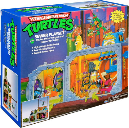 Playmates Toys Teenage Mutant Ninja Turtles Classic Sewer Playset - Fun Interactive Design