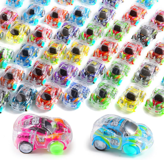 Skiennix Mini Pull Back Cars Set - 50 Racing Vehicles for Kids | Perfect Party Favors & Goodie Bag Stuffers