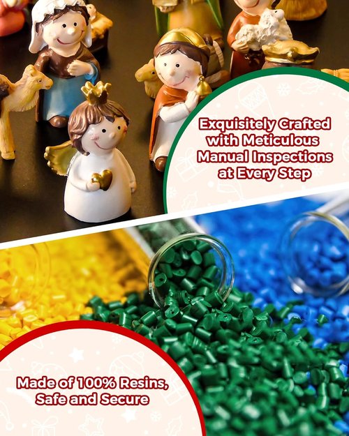 Little People Nativity Set by Fisher-Price - 23-Piece Adorable Christmas Scene for Home & Sunday School