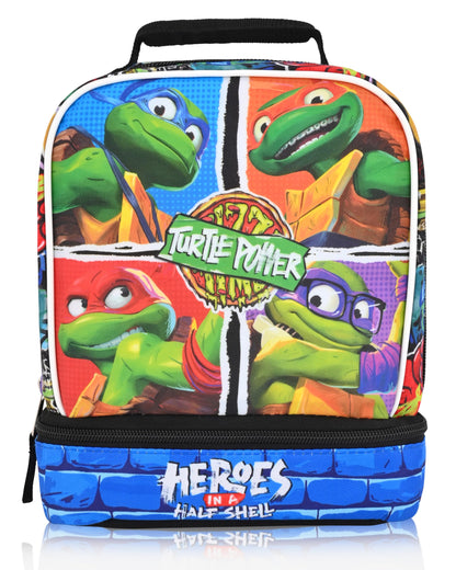 Fast Forward Teenage Mutant Ninja Turtles Lunch Box for Kids | Insulated Lunch Bag Lunch Box for Boys, Girls, Unisex | Teenage Mutant Ninja Turtles Multicolor Reusable Lunchbox