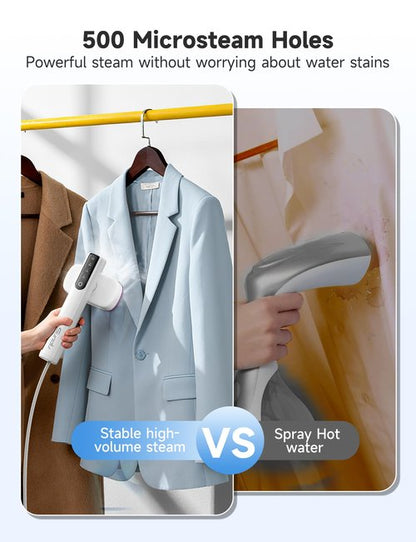 Travel Steamer for Clothes, Portable Handheld Design, Clothing Wrinkles Remover, Strong Penetrating Steam, 1200W Powerful 2 In 1 Steamer & Iron, 100ml Big Capacity