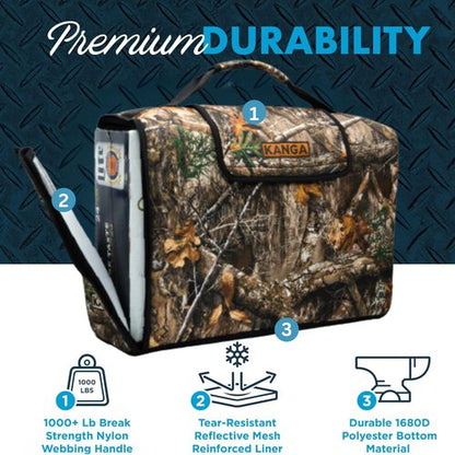 Kanga Insulated Cooler Bag - Soft Cooler Bag - 24 Pack Beer and Seltzer Drink Cooler - Insulated and Durability Tested - Kanga Kase Mate Cooler - Realtree