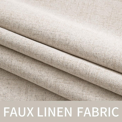 MIULEE Blackout Curtains - 100% Thermal Insulated Linen Textured Drapes | 52 x 54 Inch (2 Panels) for Bedroom & Living Room
