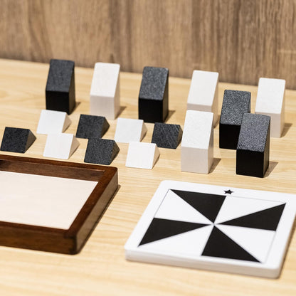 Wooden Hidden Blocks Puzzle Game - 80 Brain Challenges with Solid Wood Box | 3D Logic & Spatial Thinking Toy