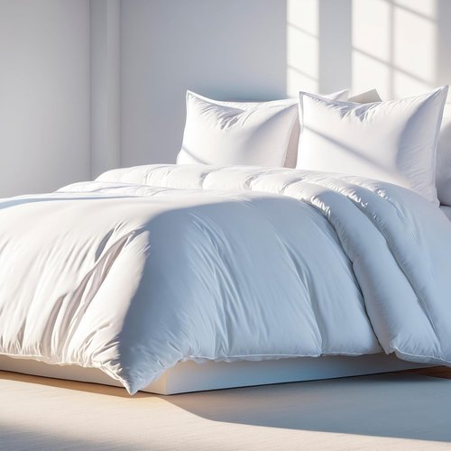 Classic White Queen Duvet Cover Set by [Brand Name] - Luxurious Microfiber with Zipper | Includes 2 Pillow Shams