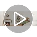 Green 7ft Prelit Artificial Christmas Tree with 300 Warm White LEDs - Hinged Design