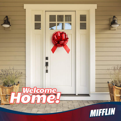 Mifflin-USA Big Car Bow - Metallic Red 18 Inch - Giant Gift Bow for Birthdays & Christmas Decor