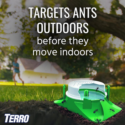 TERRO T1806SR Outdoor Liquid Ant Baits - 2-Pack with 12 Effective Traps for Home Protection