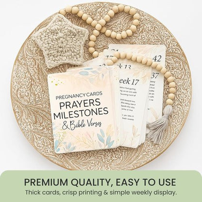 Lumont Pregnancy Essentials Gift Set - Must-Have Items for First-Time Moms | Prayer Cards & More