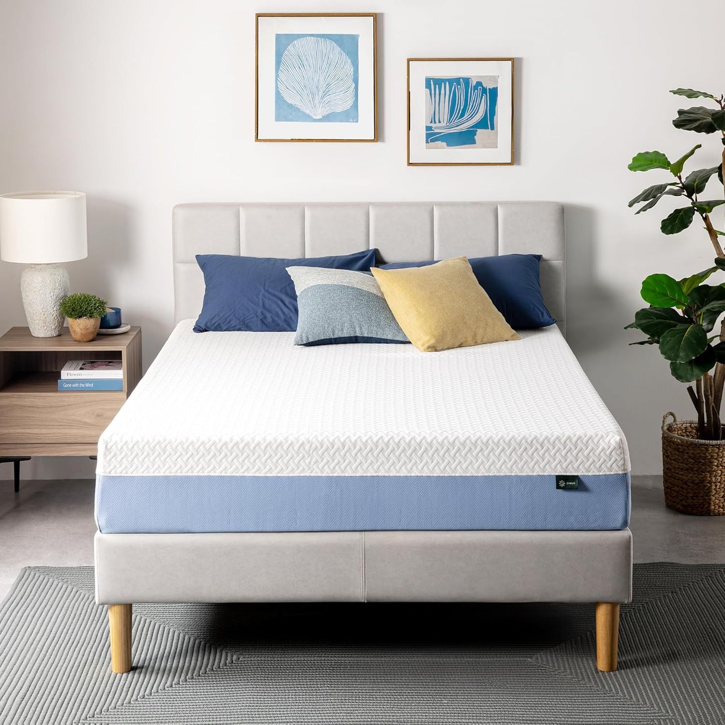Zinus 10 Inch Queen Memory Foam Mattress - Cooling Comfort, Fiberglass Free, Medium Feel, Safe Materials