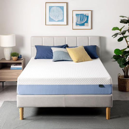 Zinus 10 Inch Queen Memory Foam Mattress - Cooling Comfort, Fiberglass Free, Medium Feel, Safe Materials