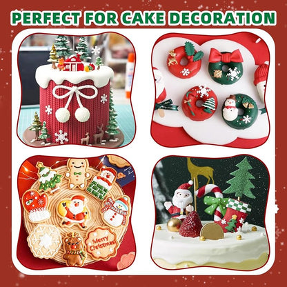 5 Cavity Christmas Tree Silicone Fondant Mold - Tree Cake Decoration