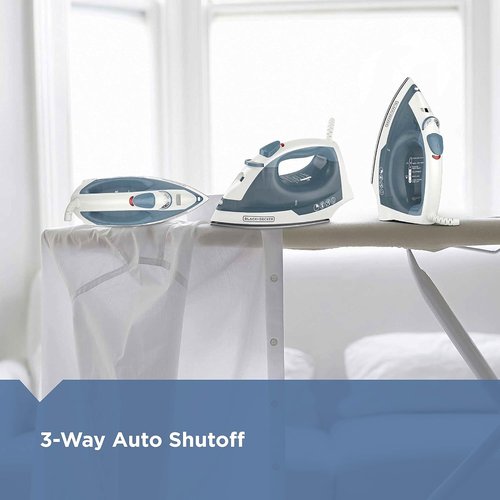 BLACK+DECKER Compact Steam Iron & Professional Steam Iron Bundle - Easy to Use & Efficient