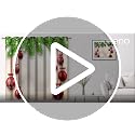 Christmas Blackout Curtains Set of 2 - Fir Twigs & Vibrant Balls, 42 x 63 Inches, Grommet Holiday Drapes
