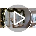 9FT Christmas Garland with Lights for Above Cabinets - Holiday Decor