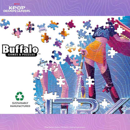 Buffalo Games – Kpop Demon Hunters Jigsaw Puzzle | 500 Piece Foil-Finish Design for Fans