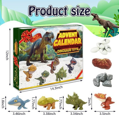 Dinosaur Christmas Advent Calendar 2026 - 24 Days of Surprises for Holiday Countdown Gifts
