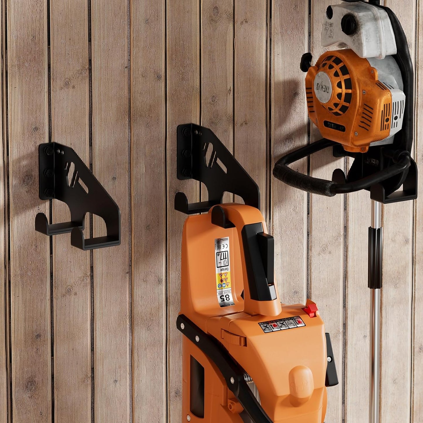 XZHXFX Chainsaw Hanger Wall Mount - Heavy-Duty Garage Organizer with Protective Pad | 1 Pack
