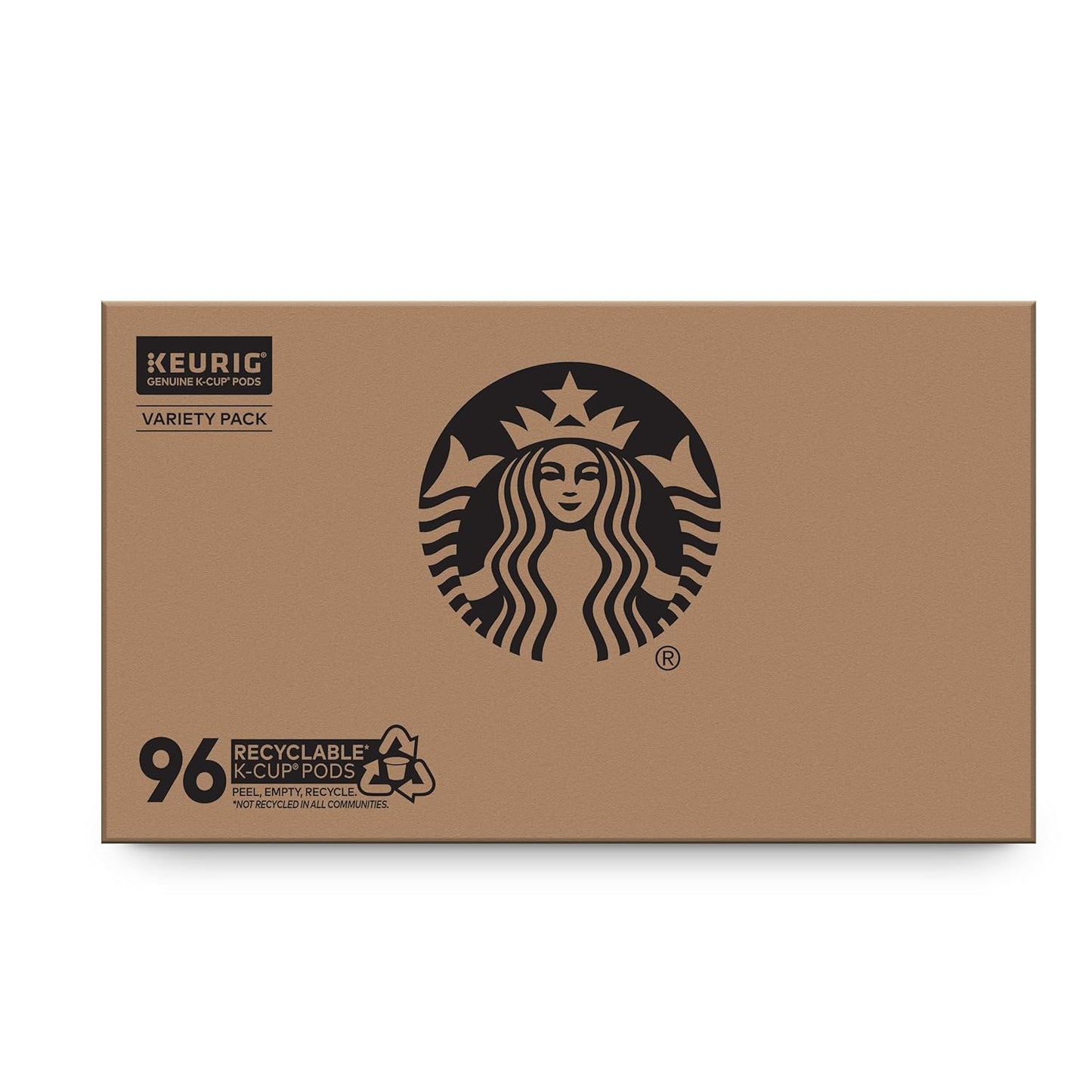 Starbucks K-Cup Coffee Pods - Medium Roast Variety Pack for Keurig | 100% Arabica, 96 Pods