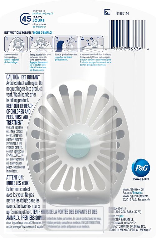 Febreze Odor-Fighting Air Freshener - Linen & Sky Scent | Small Spaces, 1 Count