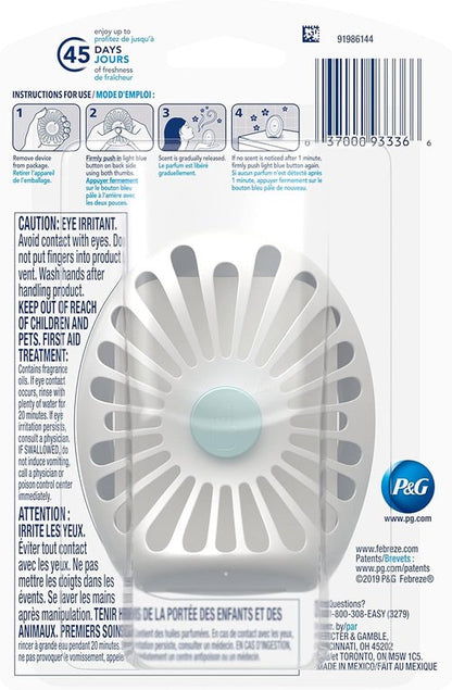 Febreze Odor-Fighting Air Freshener - Linen & Sky Scent | Small Spaces, 1 Count