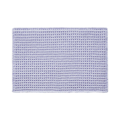 TYUU Waffle Bath Mat, Boho Bathroom Rugs Non Slip Washable Super Absorbent Quick Dry Cute Bath Mat Farmhouse Bathroom Decor, 36''x24'' Lavender Cream