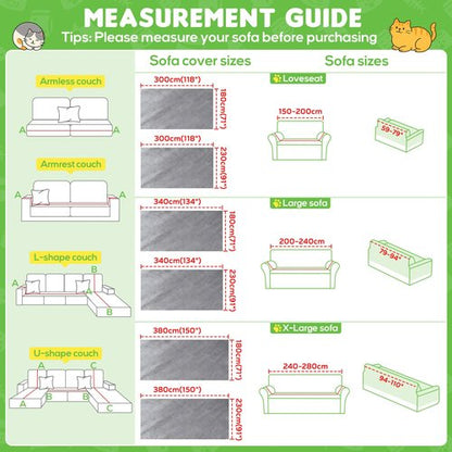 Loiion Velvet Sofa Cover, Ultra Soft Waterproof Non-Slip Couch Cover for Pets, Cat-Scratch Resistant Couch Cover, Pet & Kid Proof Scratch & Hair Resistant Washable Furniture Protector 118"X71" Grey