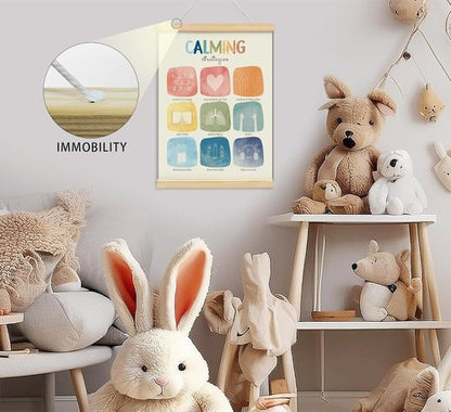 Foedor Calming Corner Posters - Mental Health Wall Art for Kids | Perfect for Nursery & Counseling Offices