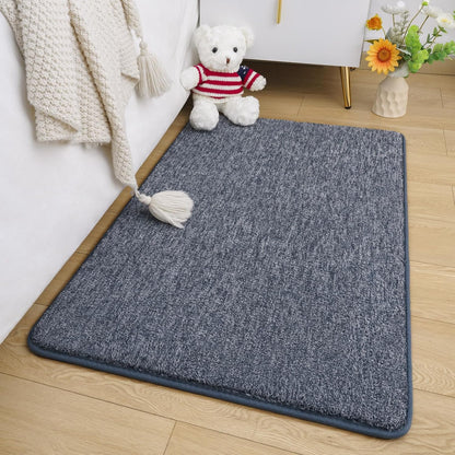 Amearea Soft Area Rug - Chic Washable 2x3 Small Throw Rug for Bedroom, Hallway & Kitchen | Blue & White Non-Slip Design