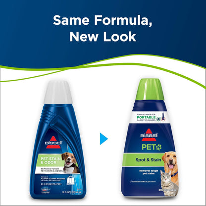 Bissell 74R7 Pet Stain & Odor Portable Machine Formula - 32 Ounce for Effective Cleaning