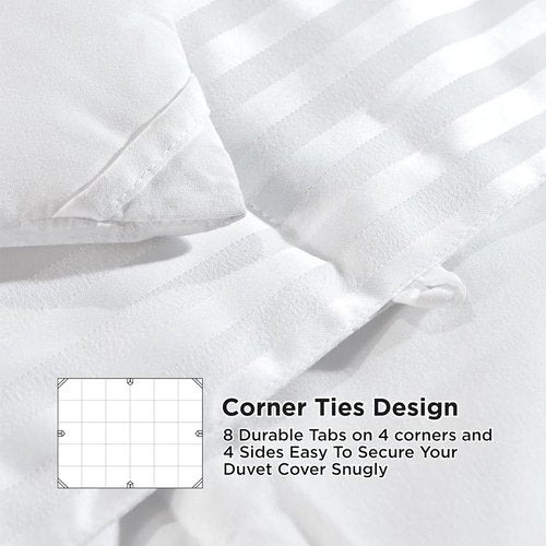 Bedsure Duvet Insert - Lightweight Quilted Cooling Comforter | Down Alternative, Queen Size, White, 88x88 Inches