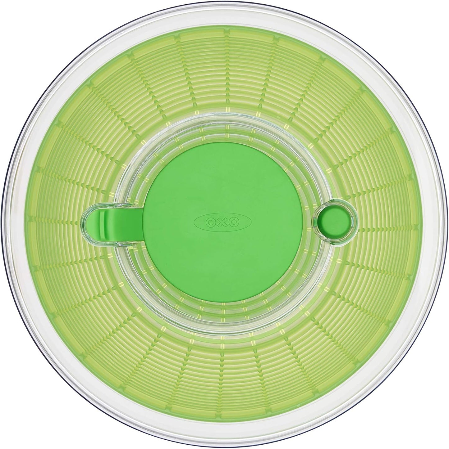 OXO Good Grips Salad Spinner - Large Green Lettuce & Fruit Washer, BPA-Free, Easy One-Hand Pump
