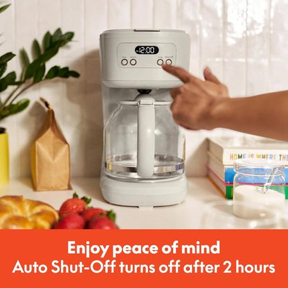 BELLA 12-Cup Programmable Coffee Maker - Easy LCD Display, Auto Shutoff, Reusable Accessories, 900 Watts