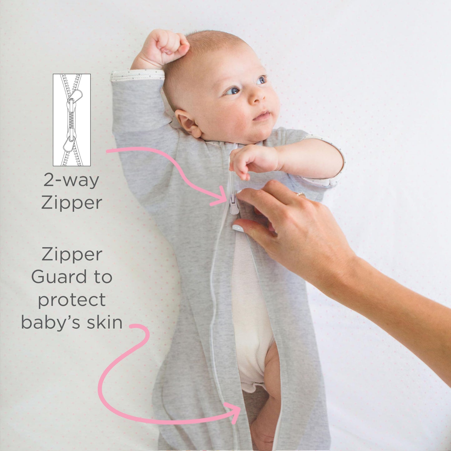 SwaddleDesigns Transitional Swaddle Sack, Arms Up Half-Length Sleeves & Mitten Cuffs, Swaddle for Newborn Transition to Baby Sleep Sack Wearable Blanket, Medium, 3-6 month, 14-21 lb, Tiny Hedgehogs