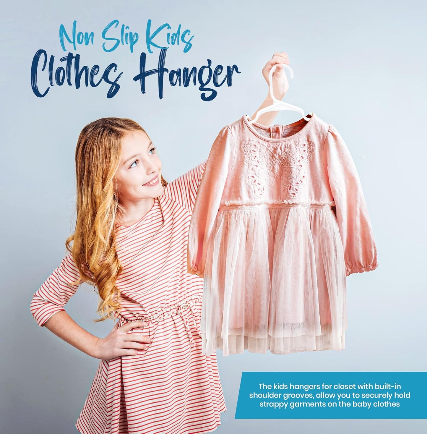Utopia Home Kids Hangers - 60 Pack 11.5 Inch Plastic Baby Hangers for Closet | White Childrens Hangers
