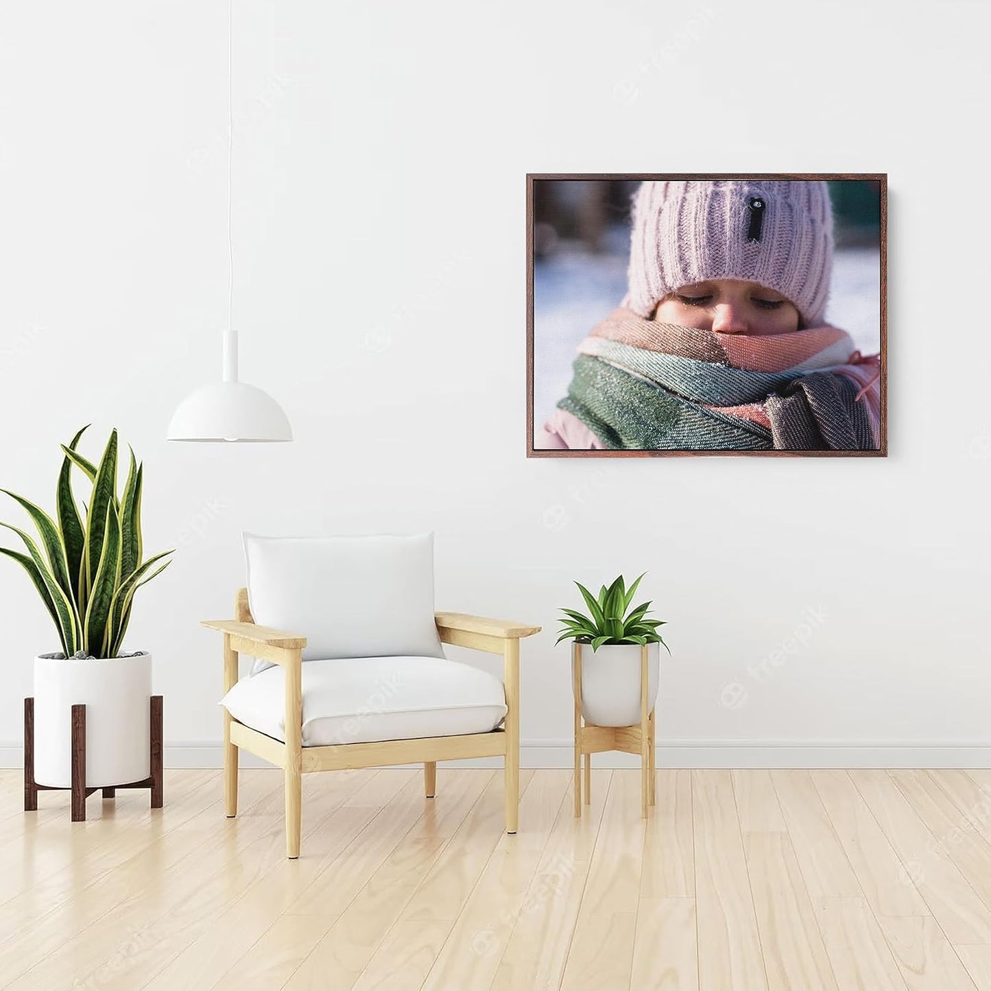P&L ART Personalized Custom Canvas Prints - Transform Photos into Stunning Wall Art | Walnut 8x10