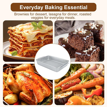 USA Pan 9x13 Baking Pan - Commercial Grade Heavy-Gauge Nonstick Cake Sheet | Warp-Resistant Silver
