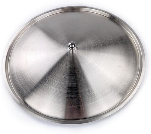 BREKX Brushed Stainless Steel Replacement Lid, Premium Beverage Tub Cover with Center Knob, Compatible with Anchored Tub Line