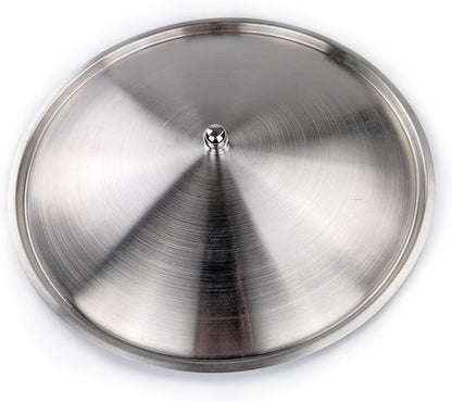 BREKX Brushed Stainless Steel Replacement Lid, Premium Beverage Tub Cover with Center Knob, Compatible with Anchored Tub Line