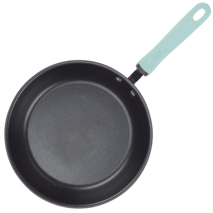 Rachael Ray Create Delicious Deep Hard Anodized Nonstick Frying Pan / Fry Pan / Hard Anodized Skillet - 10.25 Inch, Gray
