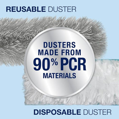 Bona High Performance Dusting System - Extendable Handle with 3 Disposable & 1 Reusable Duster