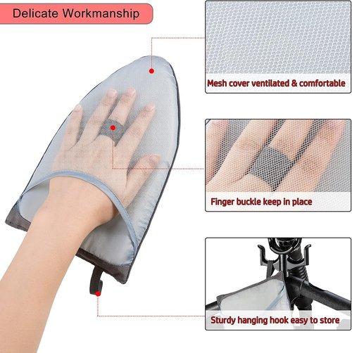 CINPIUK Garment Steamer Gloves - Heat Resistant Anti-Steam Mitts for Easy Ironing | Perfect for Clothes